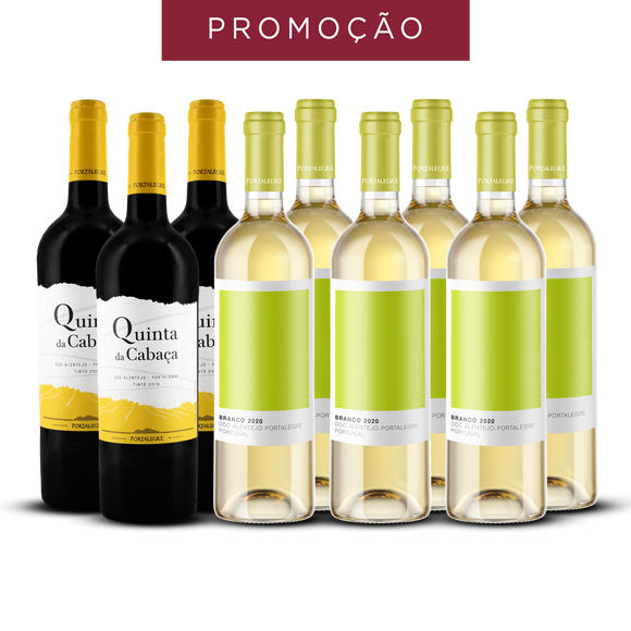 Pack: 3 Quinta da Cabaça Tinto + 6 TBR Branco